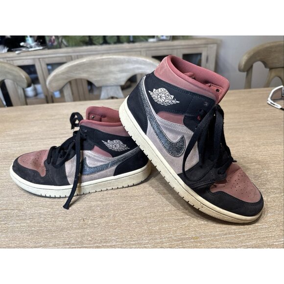 Air Jordan 1 Mid Canyon Rust Beige Sail Womens Size 9 BQ6472-202 (used) - Picture 1 of 10